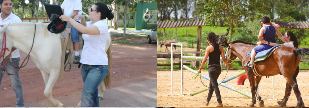 Para crianças com TDHAH, manter foco é dum desafio, e Como a Equoterapia Ajuda no Desenvolvimento.