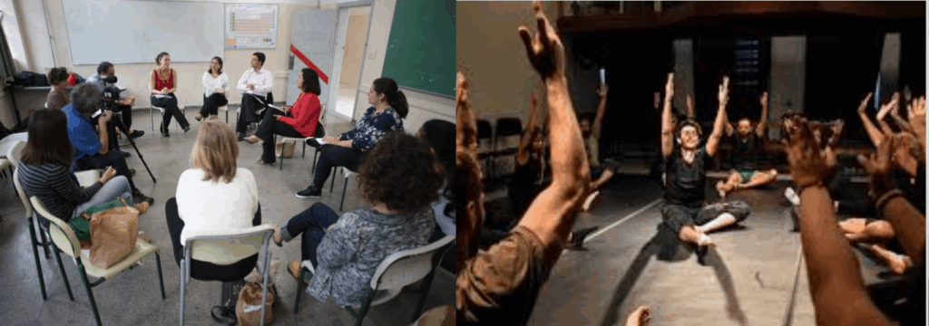 pessoas celebrando a maturidade psíquica na era da coletividade.