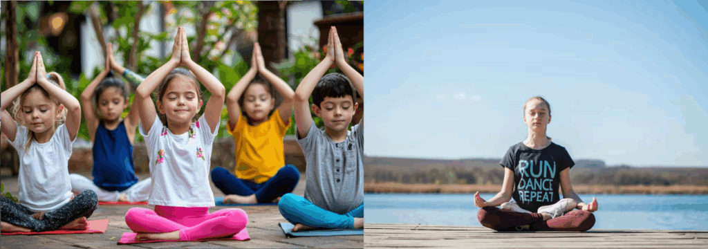 Pessoas meditando em busca do despertar da consciência.