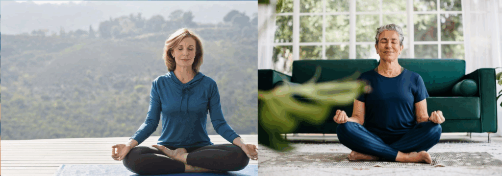 Meditação através da consciência interior.