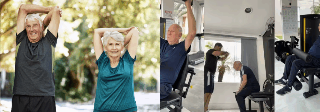 Pessoas vivendo com leveza através do poder da autoestima, autocuidado e a alegria de viver (60+).
